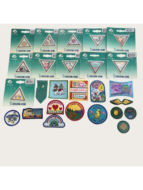 Vintage Girl Scout Patches Badges Try Its Lot of 26 Service Camp Themes